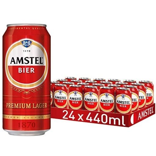 Amstel Beer Can 440ml (24-Pack)