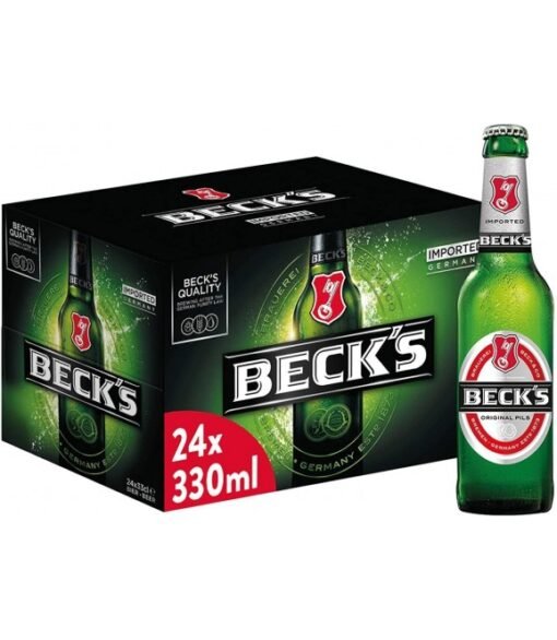 Beck’s Beer Bottle 330ml (24-Pack)